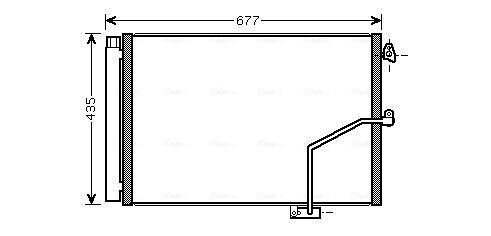 Obrázok Kondenzátor klimatizácie AVA QUALITY COOLING  MSA5450D