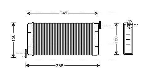 Obrázok Výmenník tepla vnútorného kúrenia AVA QUALITY COOLING  MSA6109