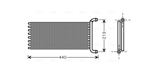 Obrázok Výmenník tepla vnútorného kúrenia AVA QUALITY COOLING  MSA6399