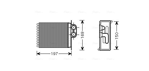 Obrázok Výmenník tepla vnútorného kúrenia AVA QUALITY COOLING  MSA6400