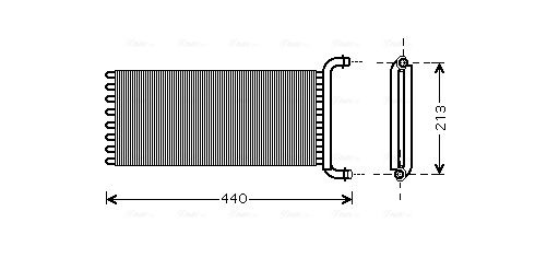 Obrázok Výmenník tepla vnútorného kúrenia AVA QUALITY COOLING  MSA6441
