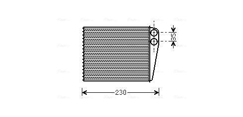 Obrázok Výmenník tepla vnútorného kúrenia AVA QUALITY COOLING  MSA6465
