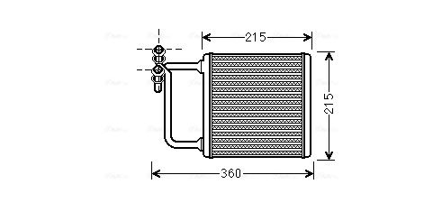 Obrázok Výmenník tepla vnútorného kúrenia AVA QUALITY COOLING  MSA6470