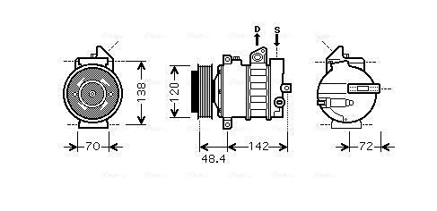 Obrázok Chladič motorového oleja AVA QUALITY COOLING  OL3133