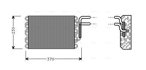 Obrázok Výparník klimatizácie AVA QUALITY COOLING  MSV002