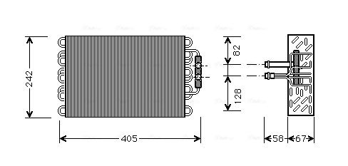 Obrázok Výparník klimatizácie AVA QUALITY COOLING  MSV008