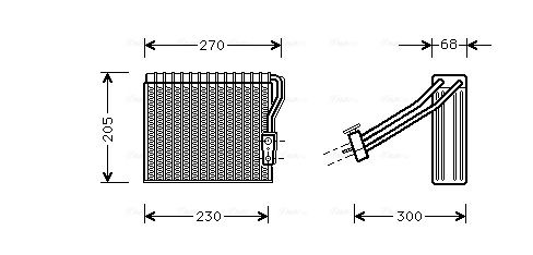 Obrázok Výparník klimatizácie AVA QUALITY COOLING  MSV051