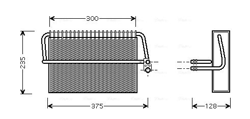 Obrázok Výparník klimatizácie AVA QUALITY COOLING  MSV325