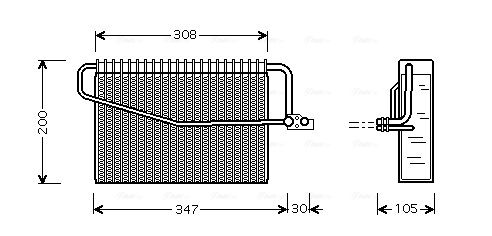 Obrázok Výparník klimatizácie AVA QUALITY COOLING  MSV455