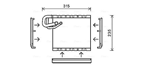 Obrázok Výparník klimatizácie AVA QUALITY COOLING  MSV550