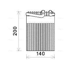 Obrázok Výparník klimatizácie AVA QUALITY COOLING  MSV554