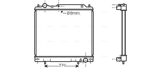 Obrázok Chladič motora AVA QUALITY COOLING  MT2110