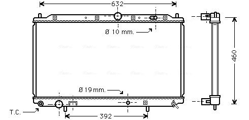 Obrázok Chladič motora AVA QUALITY COOLING  MT2116