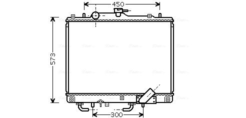 Obrázok Chladič motora AVA QUALITY COOLING  MSA2334