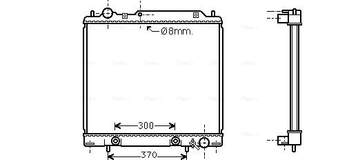 Obrázok Chladič motora AVA QUALITY COOLING  MT2159