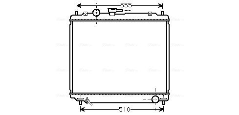 Obrázok Chladič motora AVA QUALITY COOLING  MT2181