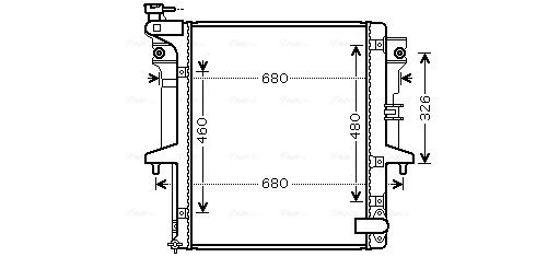 Obrázok Chladič motora AVA QUALITY COOLING  MTA2202