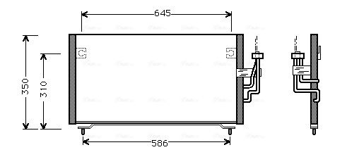 Obrázok Kondenzátor klimatizácie AVA QUALITY COOLING  MT5106