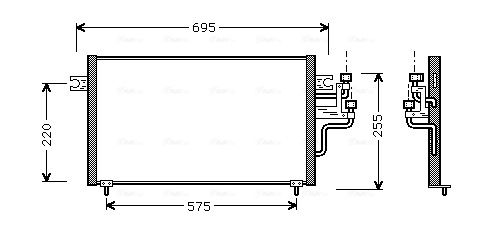 Obrázok Kondenzátor klimatizácie AVA QUALITY COOLING  MT5119
