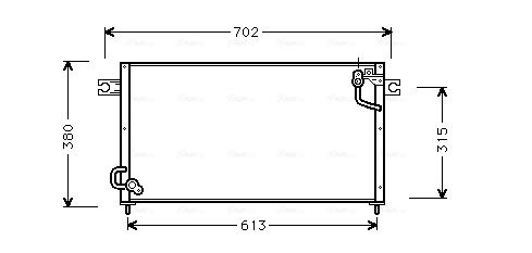 Obrázok Kondenzátor klimatizácie AVA QUALITY COOLING  MT5124