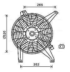 Obrázok Ventilátor chladenia motora AVA QUALITY COOLING  MT7528