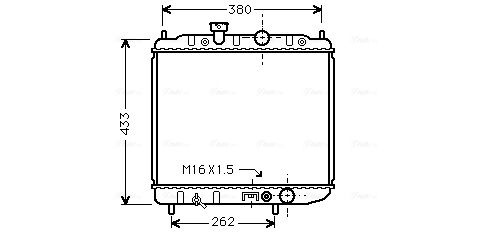 Obrázok Chladič motora AVA QUALITY COOLING  MTA2036