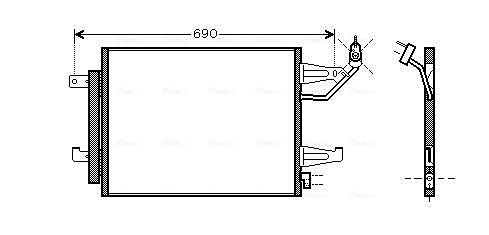 Obrázok Kondenzátor klimatizácie AVA QUALITY COOLING  MTA5177D
