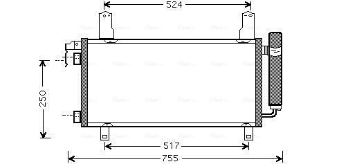 Obrázok Kondenzátor klimatizácie AVA QUALITY COOLING  MZ5157D