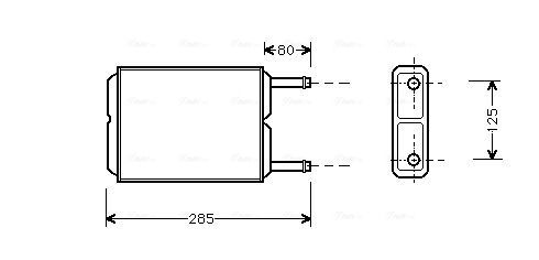 Obrázok Výparník klimatizácie AVA QUALITY COOLING  MSV595