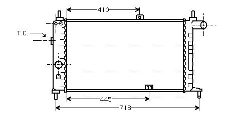 Obrázok Chladič motora AVA QUALITY COOLING  OL2066
