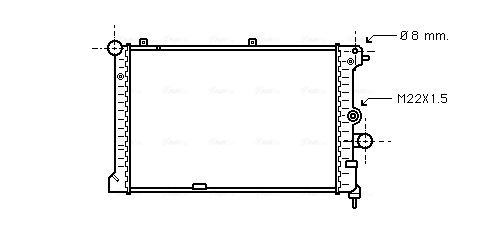 Obrázok Chladič motora AVA QUALITY COOLING  OL2168