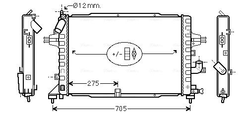 Obrázok Chladič motora AVA QUALITY COOLING  OLA2364