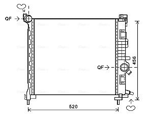 Obrázok Chladič motora AVA QUALITY COOLING  OL2561