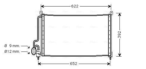 Obrázok Kondenzátor klimatizácie AVA QUALITY COOLING  OL5229