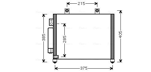 Obrázok Kondenzátor klimatizácie AVA QUALITY COOLING  OL5342D