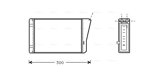 Obrázok Výmenník tepla vnútorného kúrenia AVA QUALITY COOLING  OL6196
