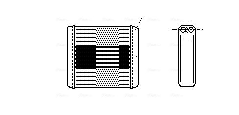 Obrázok Výmenník tepla vnútorného kúrenia AVA QUALITY COOLING  OL6206