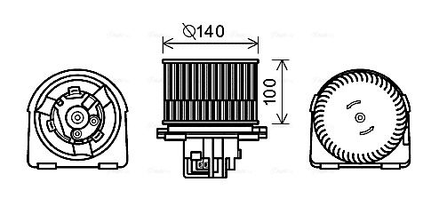 Obrázok Vnútorný ventilátor AVA QUALITY COOLING  OL8617