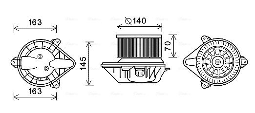 Obrázok Vnútorný ventilátor AVA QUALITY COOLING  OL8624