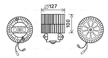 Obrázok Vnútorný ventilátor AVA QUALITY COOLING  OL8633