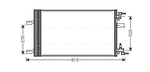 Obrázok Kondenzátor klimatizácie AVA QUALITY COOLING  OLA5499D