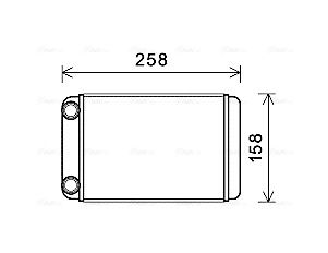Obrázok Výmenník tepla vnútorného kúrenia AVA QUALITY COOLING  OLA6677