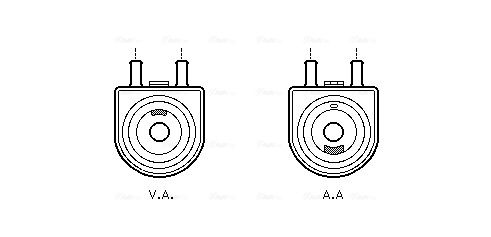 Obrázok Chladič motorového oleja AVA QUALITY COOLING  PE3285