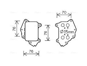 Obrázok Chladič motorového oleja AVA QUALITY COOLING  PE3396