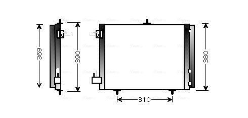 Obrázok Kondenzátor klimatizácie AVA QUALITY COOLING  PEA5295D
