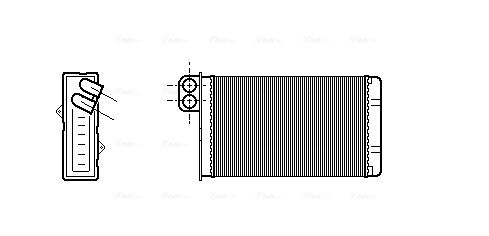 Obrázok Výmenník tepla vnútorného kúrenia AVA QUALITY COOLING  PE6015
