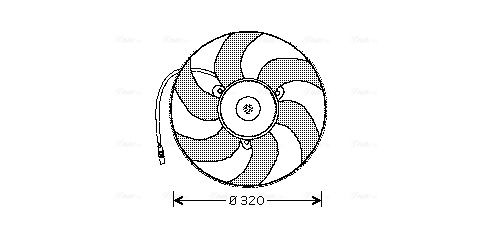 Obrázok Ventilátor chladenia motora AVA QUALITY COOLING  PE7513