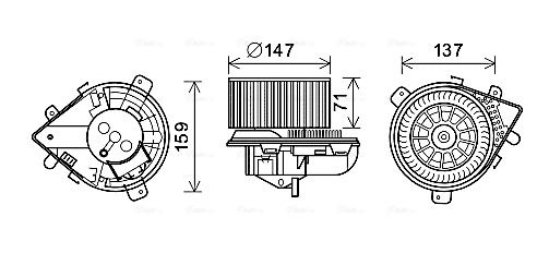 Obrázok Vnútorný ventilátor AVA QUALITY COOLING  PE8380