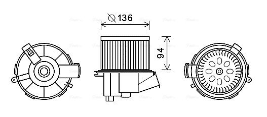 Obrázok Vnútorný ventilátor AVA QUALITY COOLING  PE8387