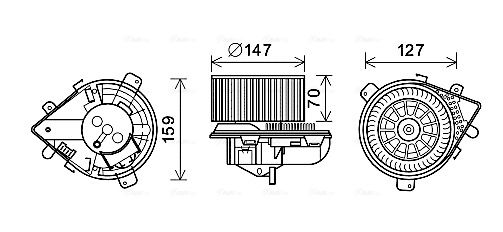Obrázok Vnútorný ventilátor AVA QUALITY COOLING  PE8393